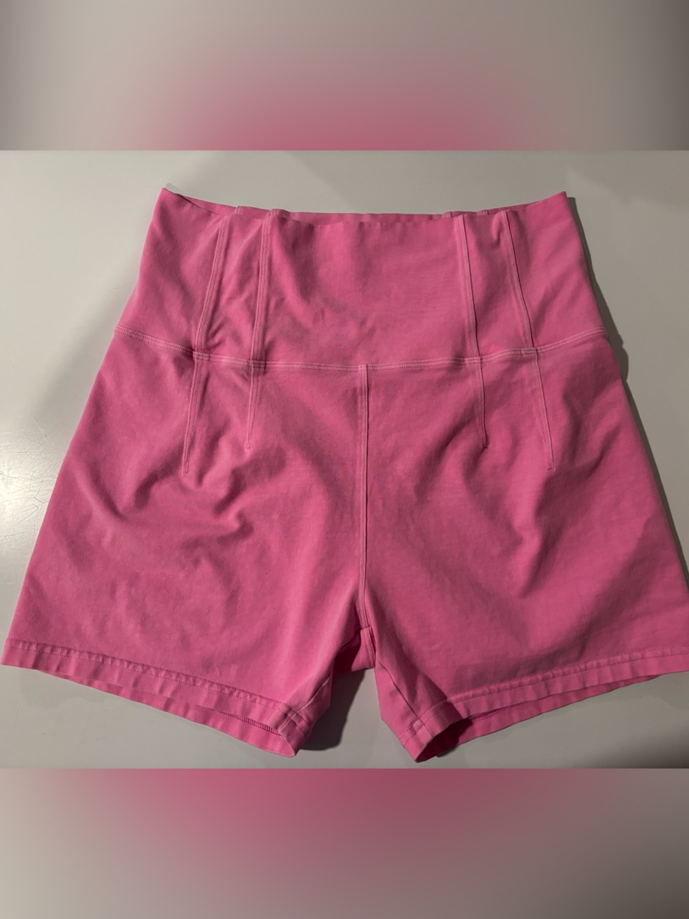 Aerie High-Waist Pink Biker Shorts